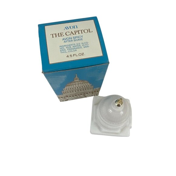 Avon 1976 "The Capitol" Bicentennial Grandpacore Spicy After Shave Collectible - Picture 3 of 9
